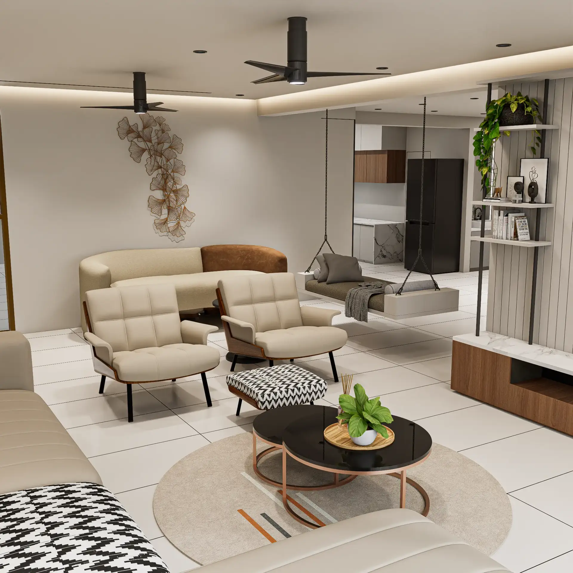 Twin Tower – Living space view 3